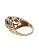 Ring Sapphire Original Vintage 14K Rose Gold Vintage Jewlery vrc080r